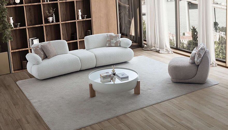 Evania Oval Detaylı Koltuk Takımı - 3