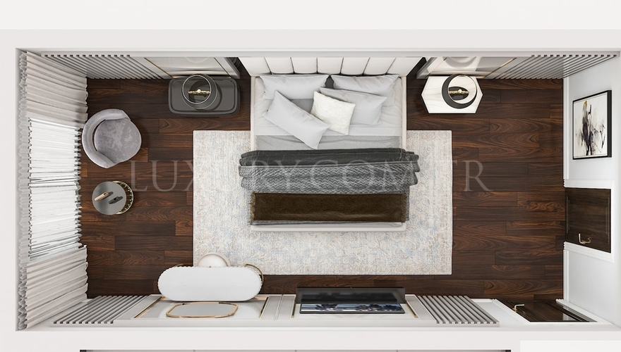 Falcon Yatak Odası Mobilyası Dekorasyonu - 8