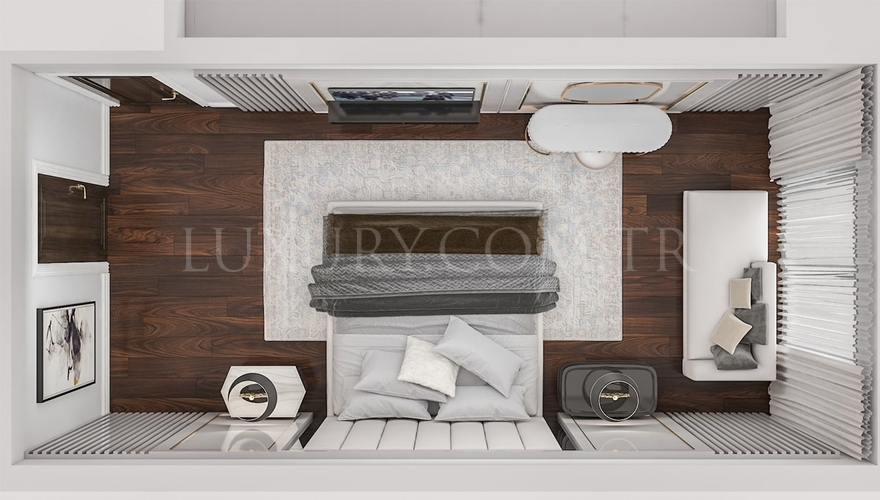 Falcon Yatak Odası Mobilyası Dekorasyonu - 10