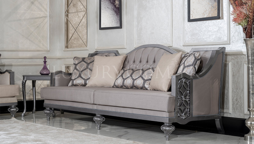 Feris Classic Gray Sofa Set - 7