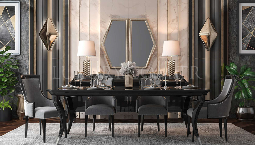 1108 - Fico Mermerli Luxury Yemek Odası