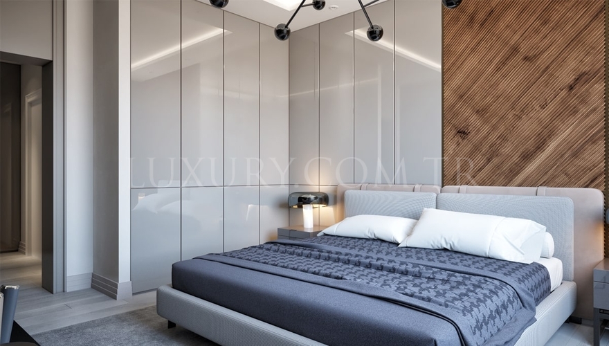 Flat Yatak Odası Mobilyası Dekorasyonu - 2