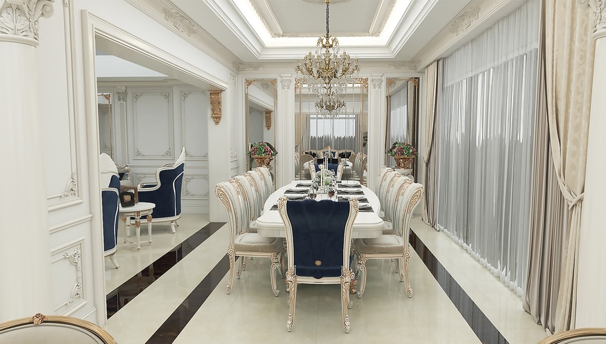 Flower Dining Room Dekorasyonu - 1140