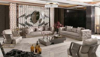 Gustora Metal Sofa Set