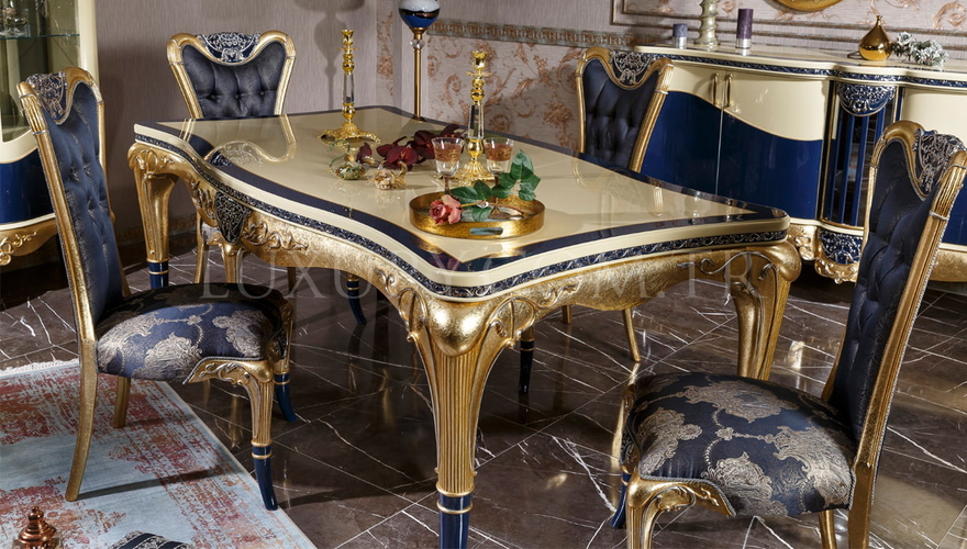 Hakasya Gold Varaklı Classic Dining Room - 4