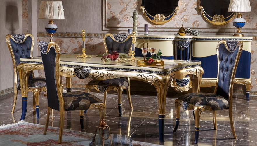 Hakasya Gold Varaklı Classic Dining Room - 2