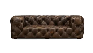 Halifax Leather Chester 3-Seater Sofa - 1102 Luxury Line