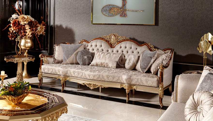 Hamidiye Classic Bronze Living Room - 5