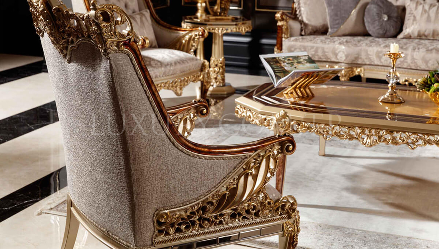 Hamidiye Classic Bronze Living Room - 7