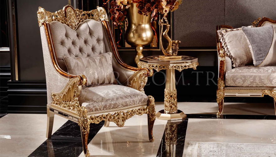 Hamidiye Classic Bronze Living Room - 8