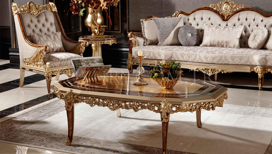 Hamidiye Classic Bronze Living Room - 10