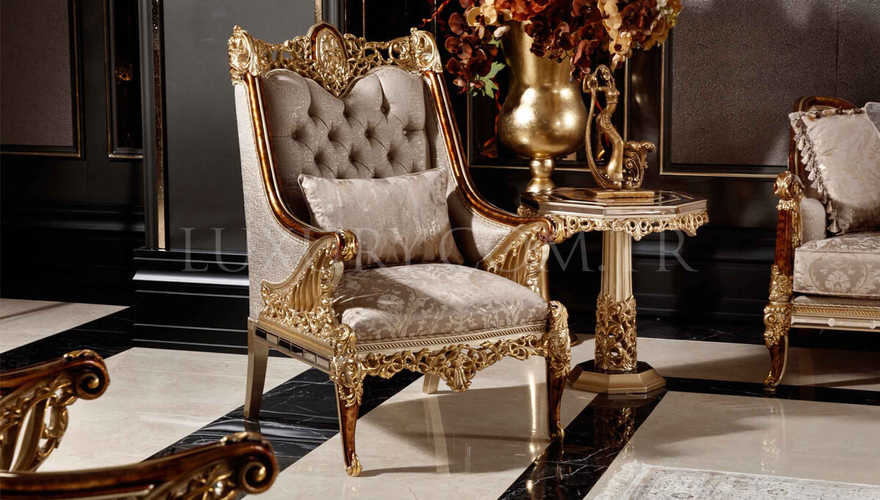 Hamidiye Classic Bronze Living Room - 14