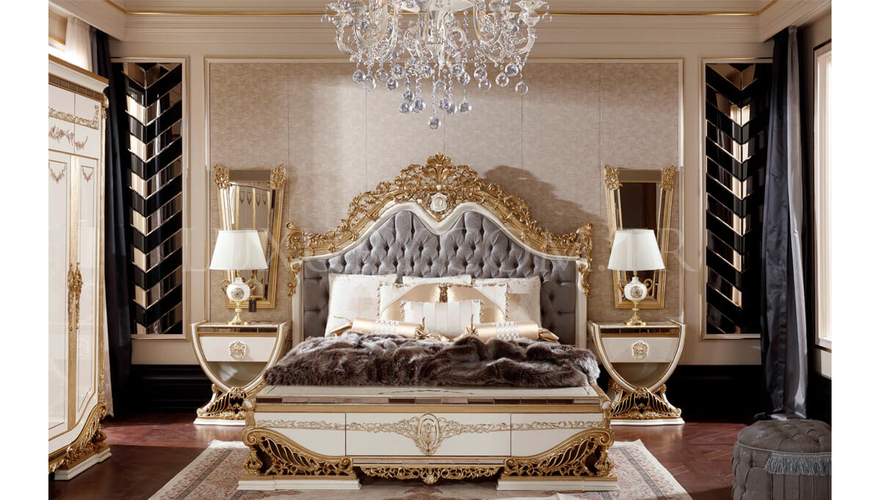 Hamidiye Classic Krem Bedroom - 4