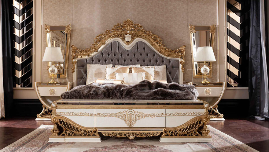 Hamidiye Classic Krem Bedroom - 13