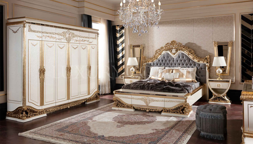 Hamidiye Klasik Krem Yatak Odası - 2