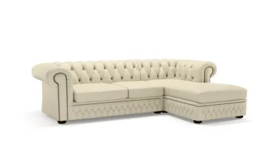 Hampton Beyaz Chester Koltuk - 1102 Luxury Line