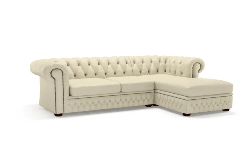 Hampton Beyaz Chester Koltuk - 1102 Luxury Line