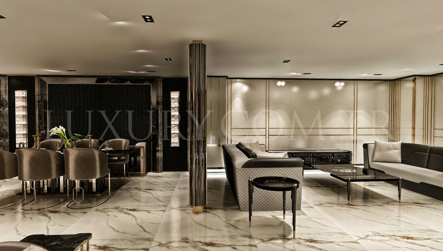 Hannover Titanyum Metal Salon Takımı - 