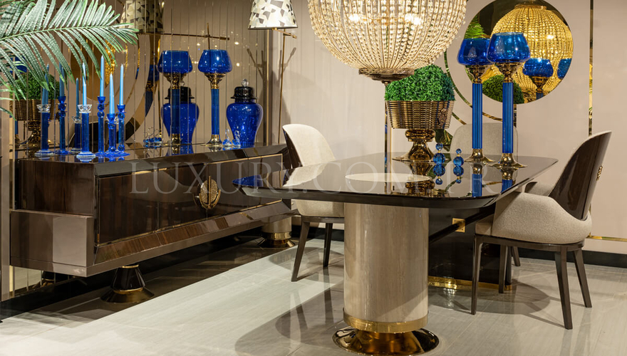 1063 - Harlem Modern Kahverengi Yemek Odası