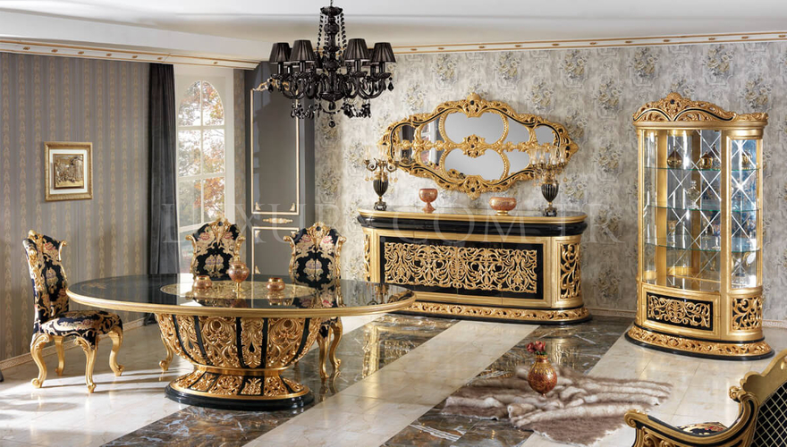 Harzemşah Classic Black Dining Room - 2