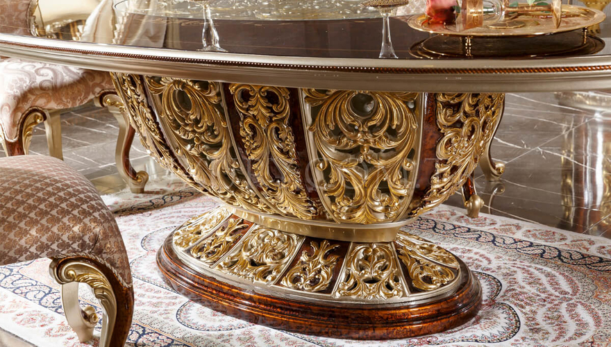 Harzemşah Classic Bronze Dining Room - 9