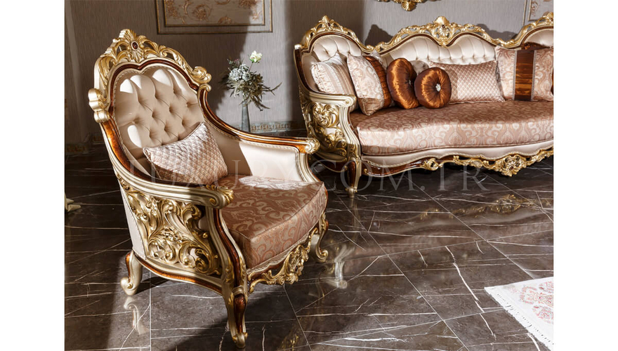 Harzemşah Classic Bronze Living Room - 6