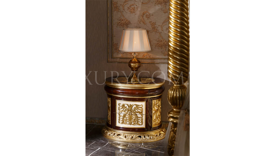 Harzemşah Klasik Bronz Yatak Odası - 7