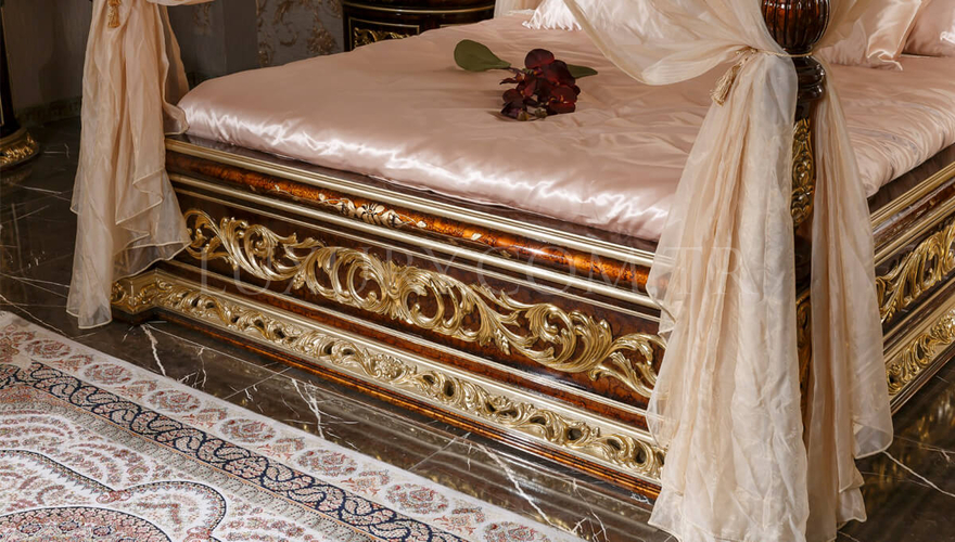 Harzemşah Klasik Bronz Yatak Odası - 13