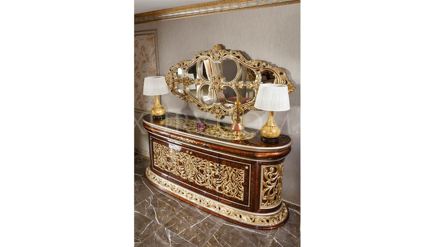 Harzemşah Klasik Bronz Yemek Odası - 6