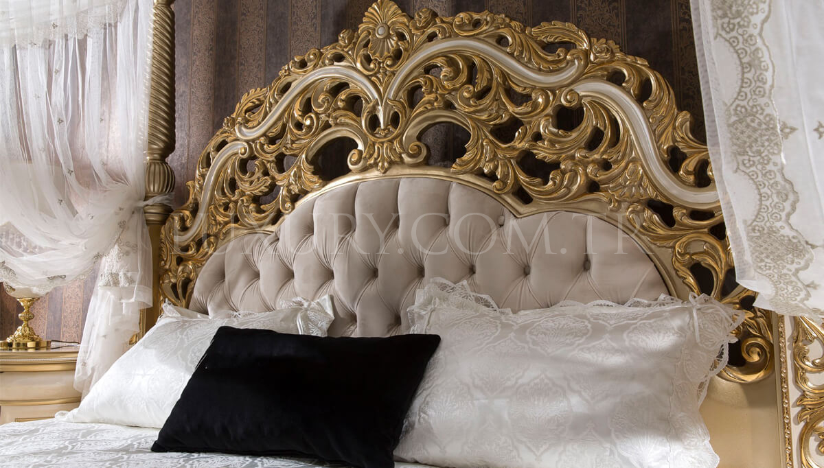 Harzemşah Klasik Krem Yatak Odası