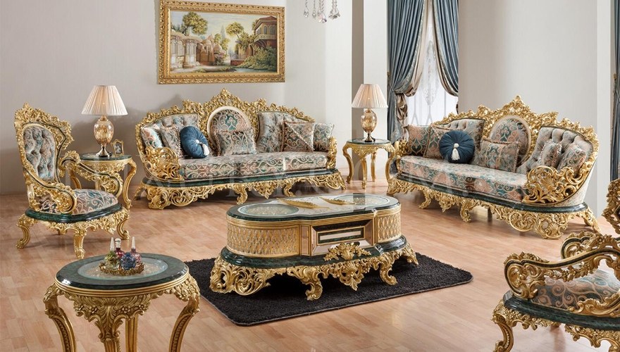 Hazar Classic Green Living Room - 1
