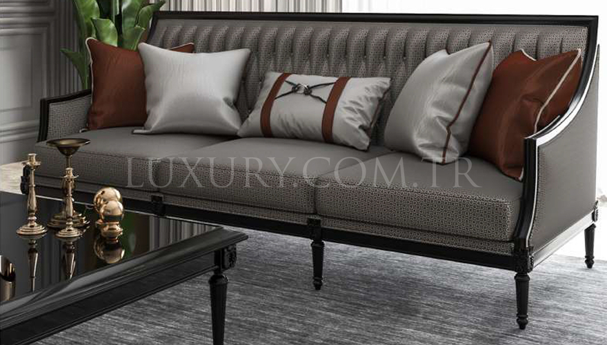 Hecuba Art Deco Sofa Set - 3