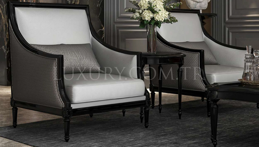 Hecuba Art Deco Sofa Set - 4