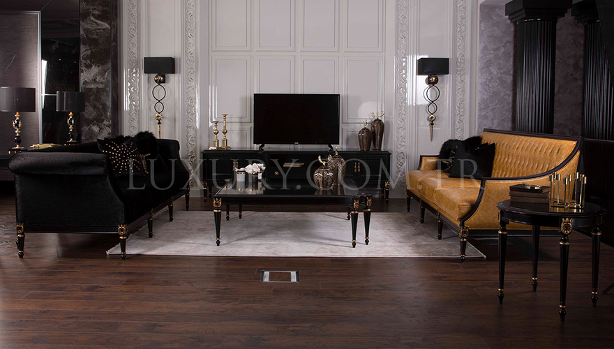 Hecuba Art Deco Sofa Set - 1