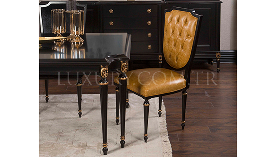 Hecuba Art Déco Table à Manger Marron - 10