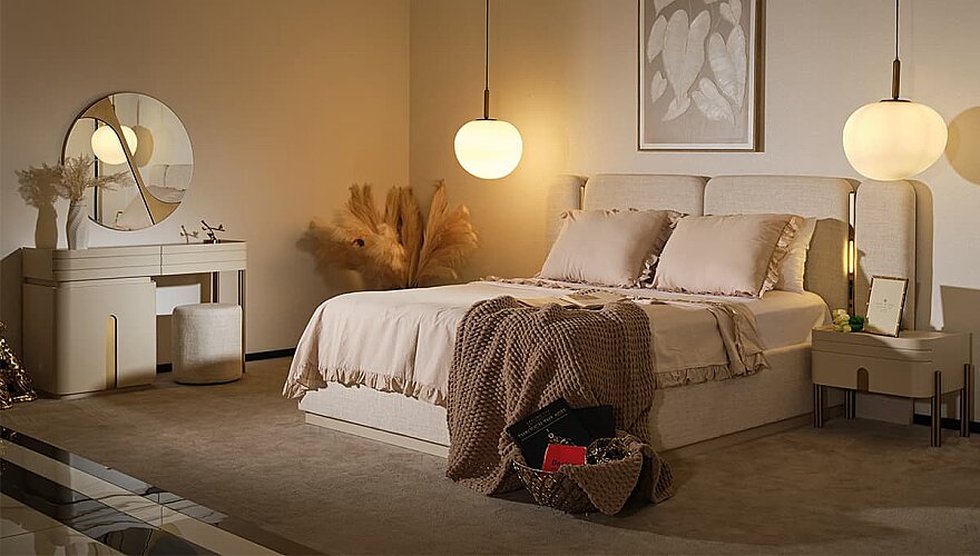 Hermes Metal Detaylı Yatak Odası - 1063