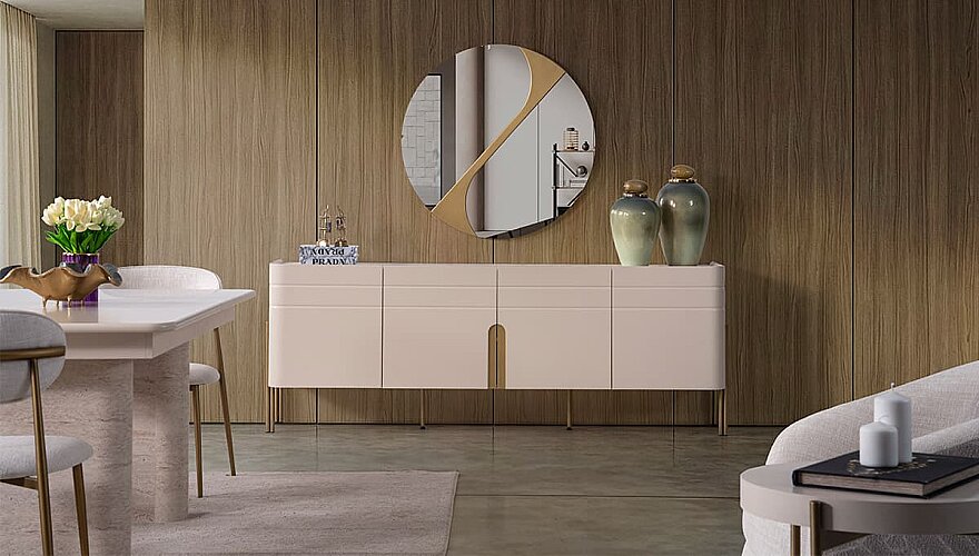Hermes Metal Detaylı Yemek Odası - 2
