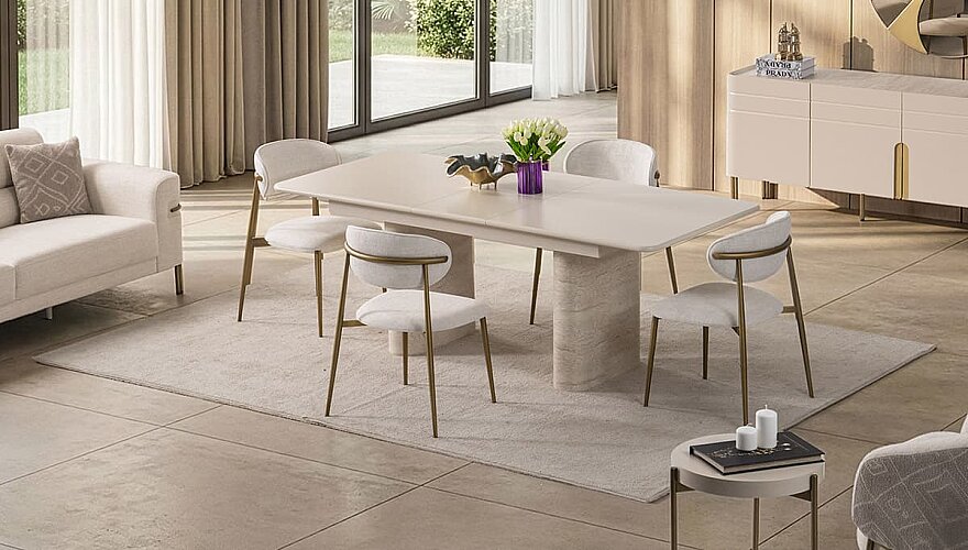Hermes Metal Detaylı Yemek Odası - 3