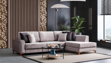 Hermes Modern Bej Köşe Takımı