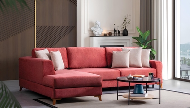 Hermes Modern Kırmızı Köşe Takımı