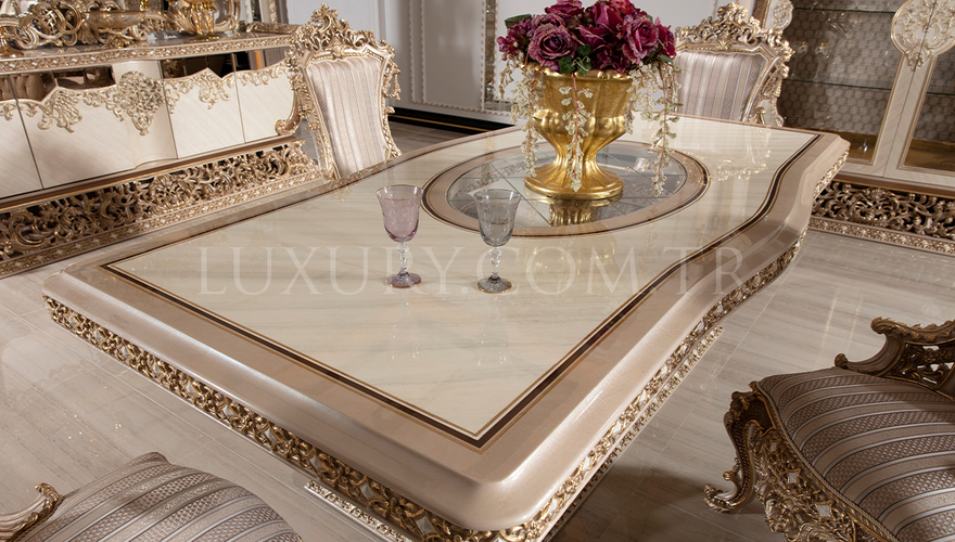 Hisar Classic White Dining Room - 6