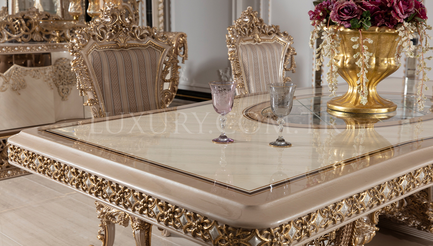 Hisar Classic White Dining Room - 15