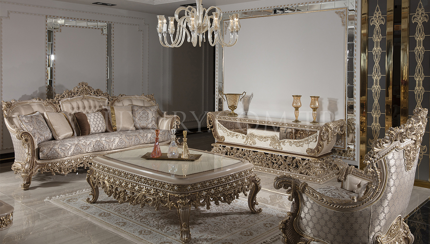 Hisar Classic White Living Room - 8