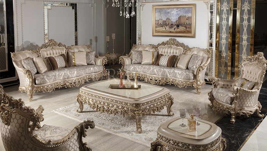 Hisar Classic White Living Room - 1