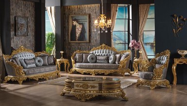 Hünkar Altın Varaklı Koltuk Takımı - 729