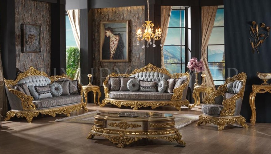 Hünkar Gold Leaf Living Room - 1