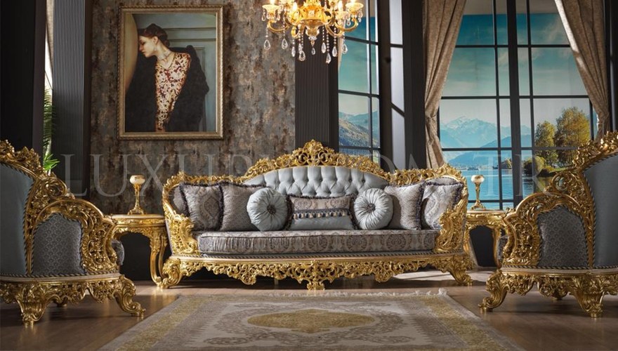 Hünkar Gold Leaf Living Room - 4