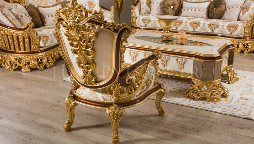 Hürrem Oymalı Klasik Koltuk Takımı - 5