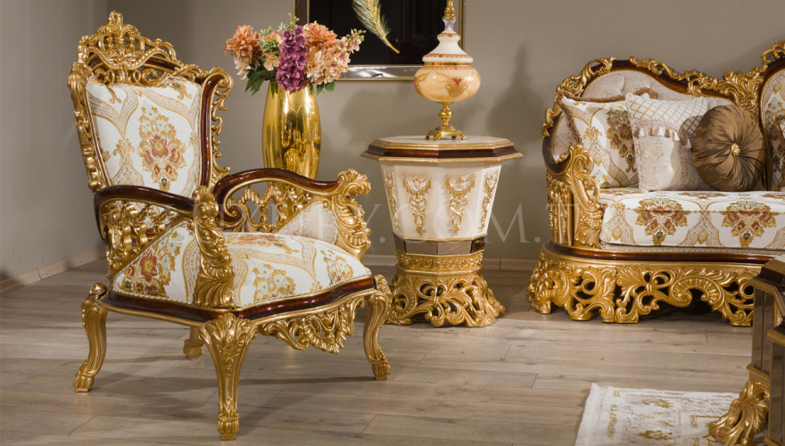 Hürrem Oymalı Klasik Koltuk Takımı - 3