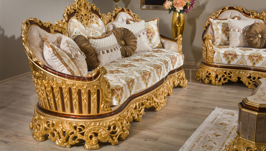 Hürrem Oymalı Klasik Koltuk Takımı - 7